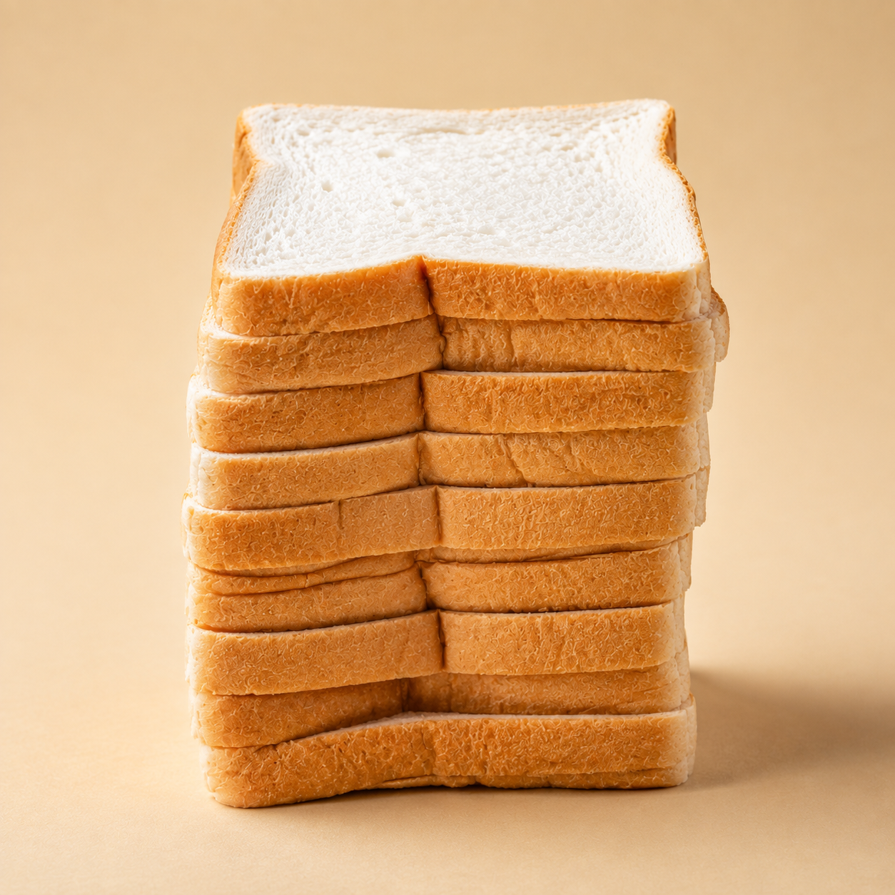 Sliced mass-produced white bread